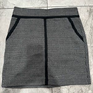LOFT Monochrome Woven Skirt